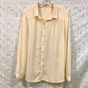 Cream button down